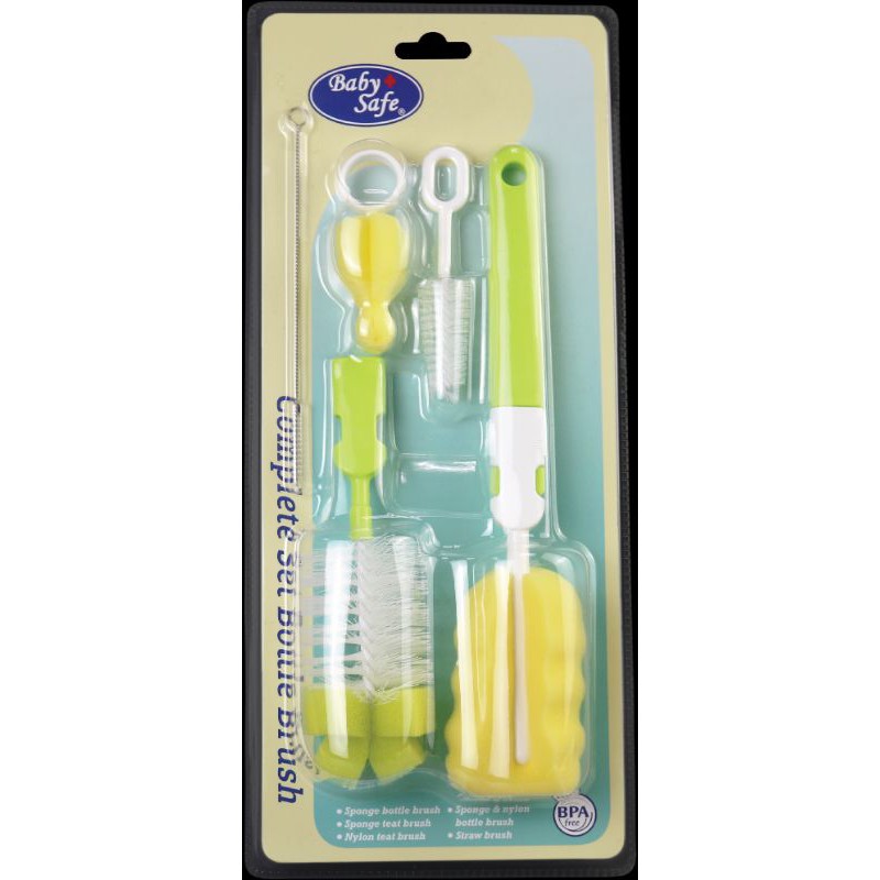 Baby safe complete set bottle brush kode BS369