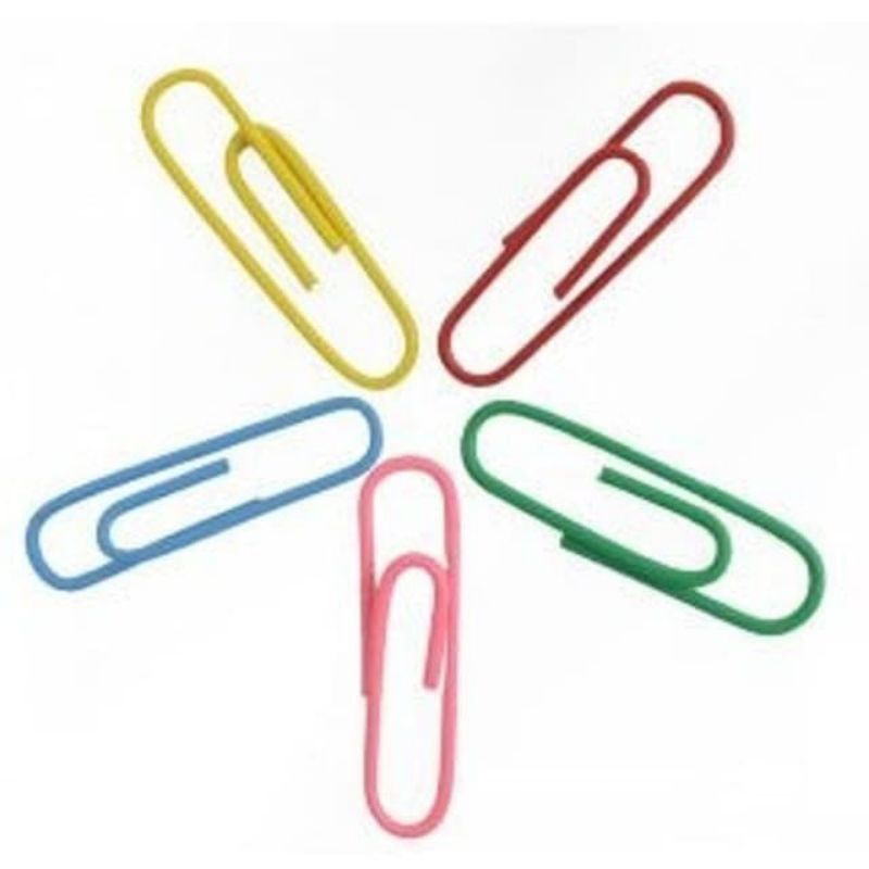 

1 pcs paper klip/ klip kertas / penjepit kertas / klip warna / klip kertas warna warni joyko / joyco 26cm