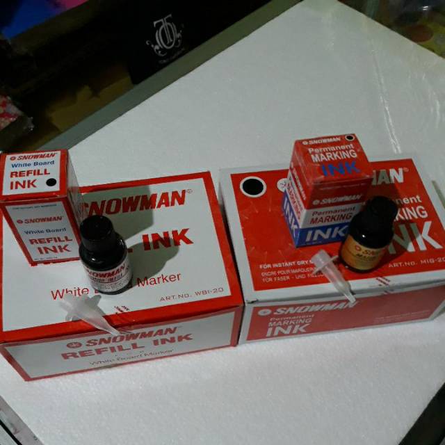 

Isi ulang tinta spidol SNOWMAN 20ml