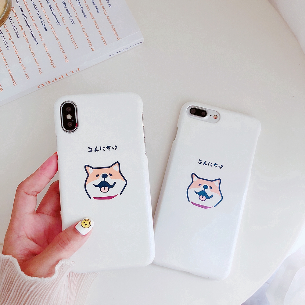 Sarung Sleeve Handphone Desain Kartun Keji Anjing Keji Lucu Untuk IPhone Ivy