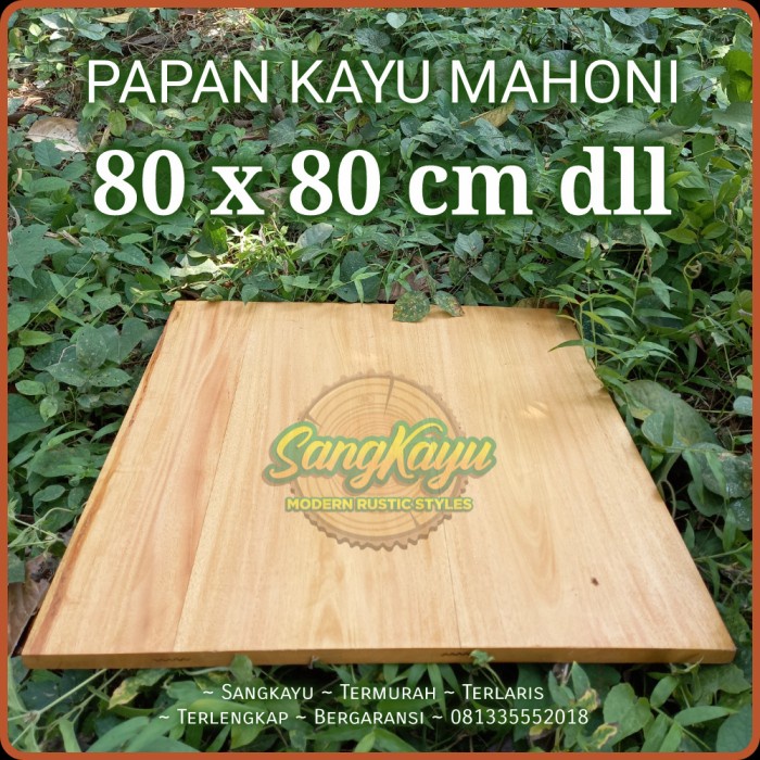 TERMURAH Papan kayu wooden board daun meja nampan kayu talenan ambalan - AMPLAS HALUS, 120 x 40 cm