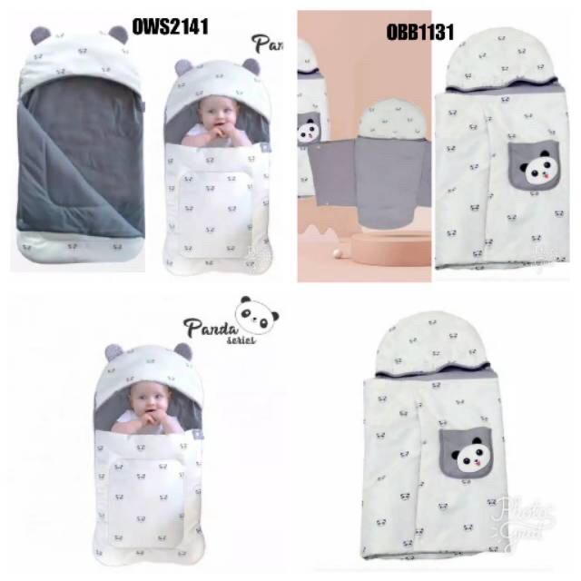 TERBARU !! Omiland Sleeping Bag selimut bayi Panda Series OWS2141 - TAS SELIMUT BABY