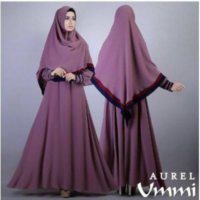 Maxi bianca ummi / BAJU GAMIS SYARI AUREL UMMI / JUBAH SYARI / MAXI JERSEY BUSUI