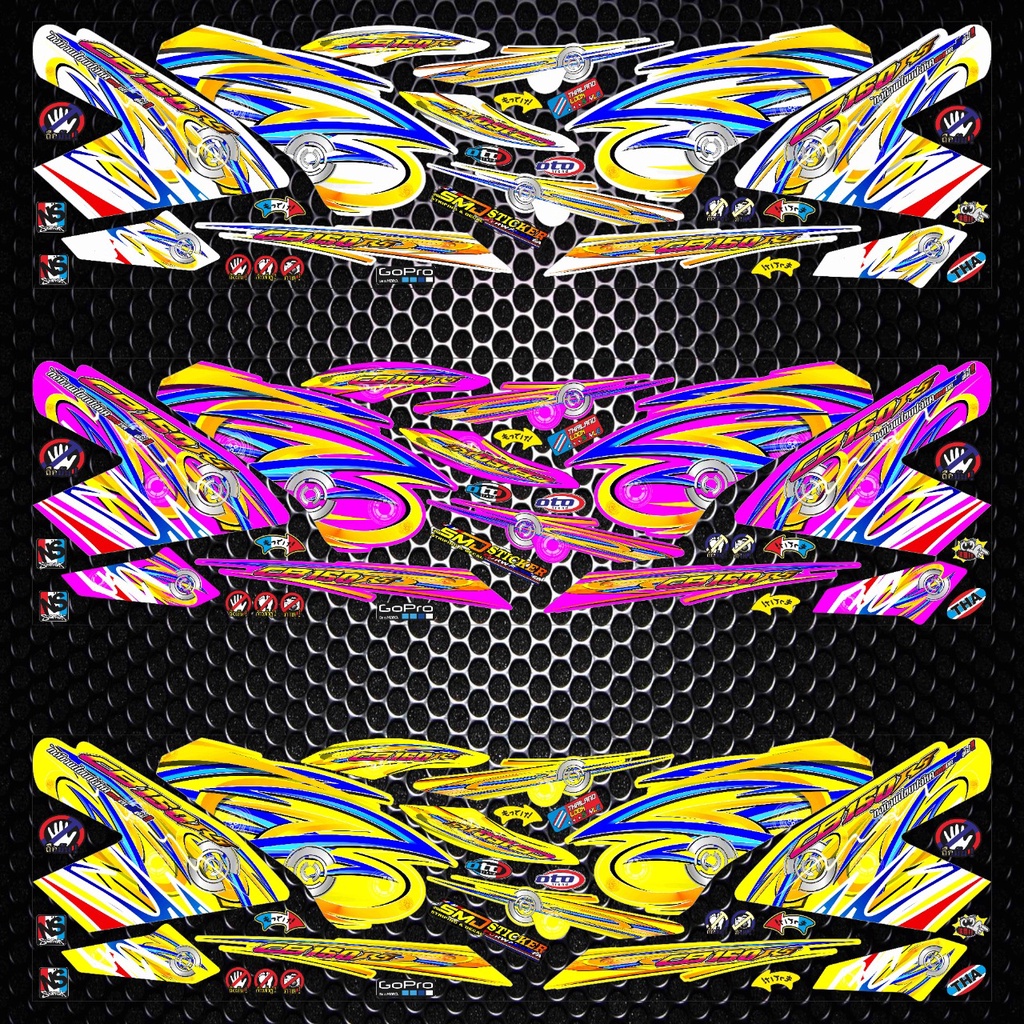 STIKER POLET BODY VARIASI HONDA CB 150R G1