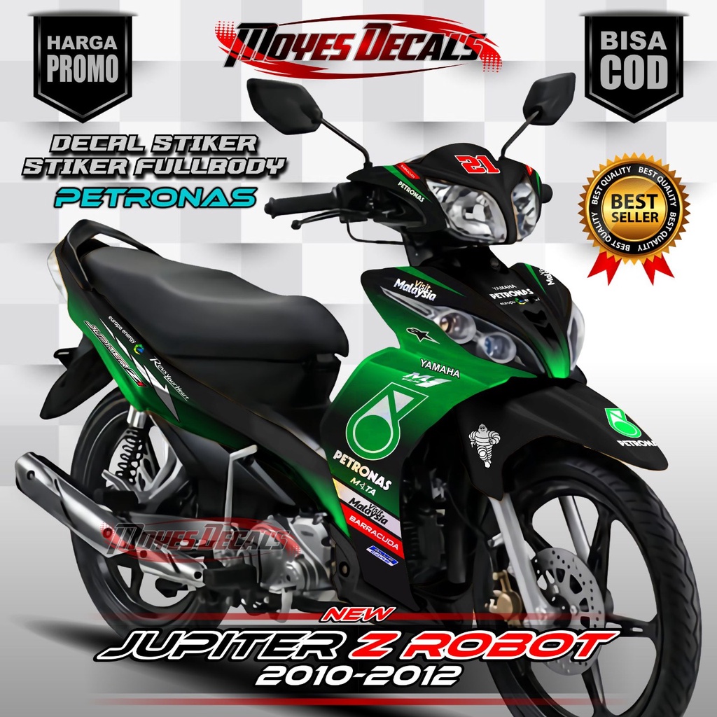 Decal Jupiter Z Robot - Design Petronas Hijau