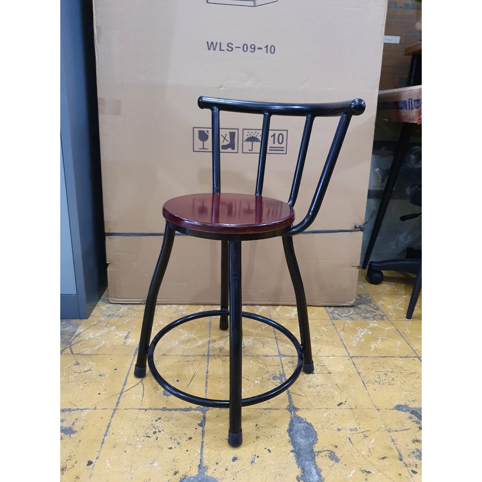 Kursi Baso  Tinggi 45 cm | Pakai Sandaran | Kursi Bar | Kursi Cafe | Medan