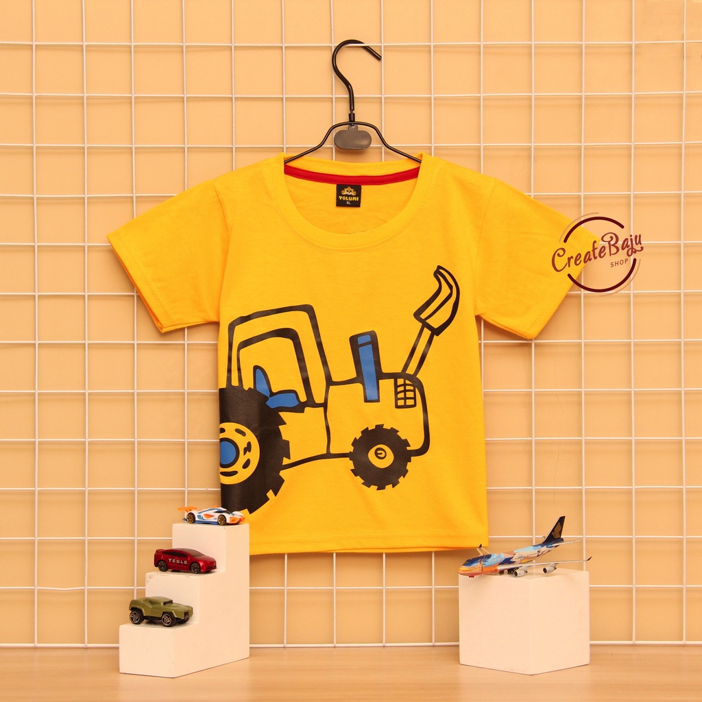 KAOS ANAK LAKI TRUCK 1-7 TAHUN BAJU ATASAN ANAK LAKI FASHION TERMURAH BAHAN KATUN