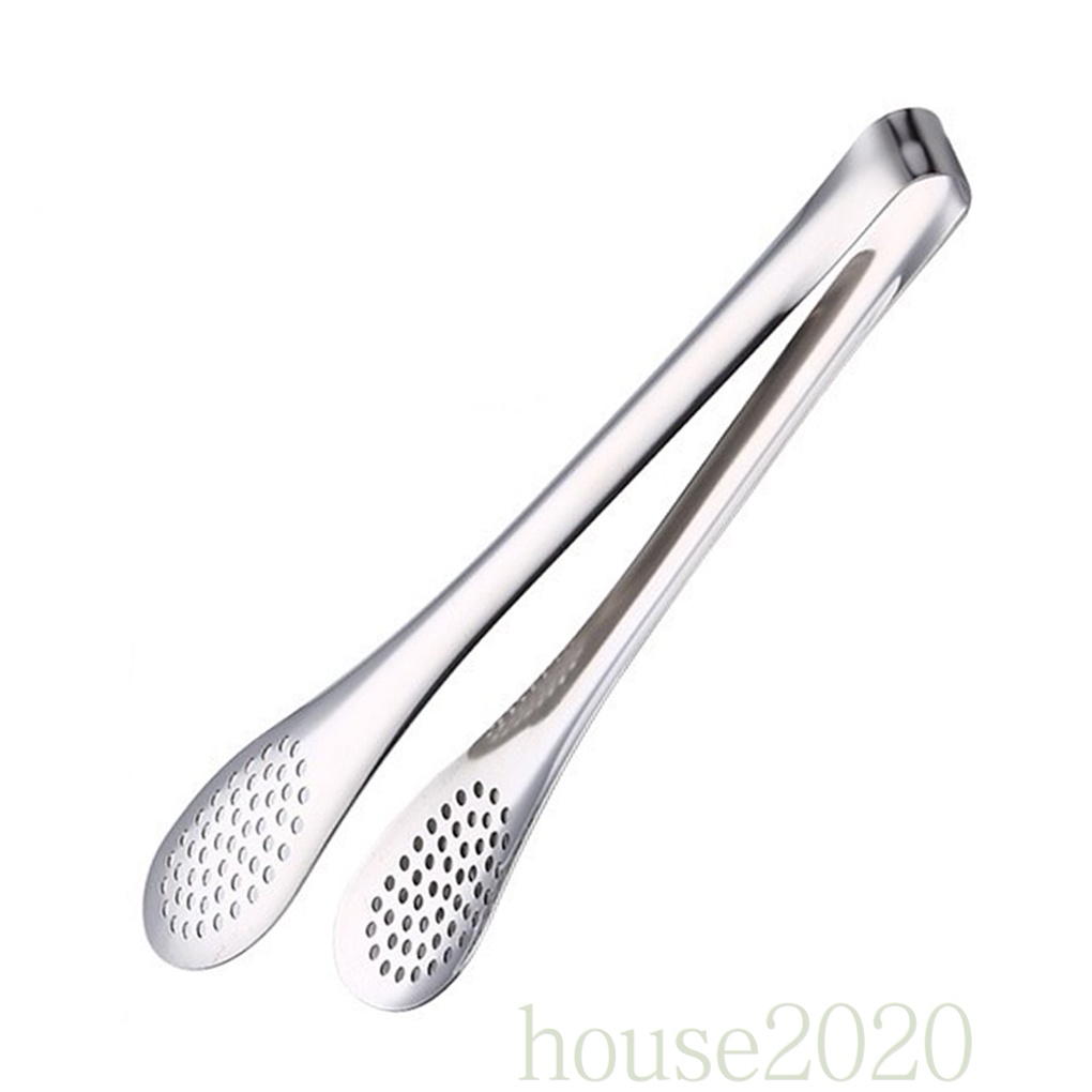 (House2020) Klip Penjepit Makanan / Roti Panggang / Steak / Barbecue Bahan Stainless Steel Untuk Dapur