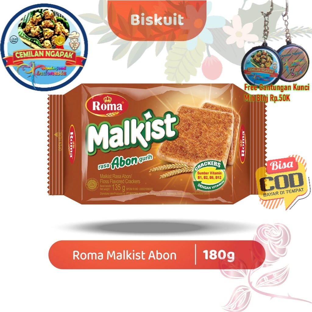 

Roma Malkist Abon Crackers 135 gr - Teman santai