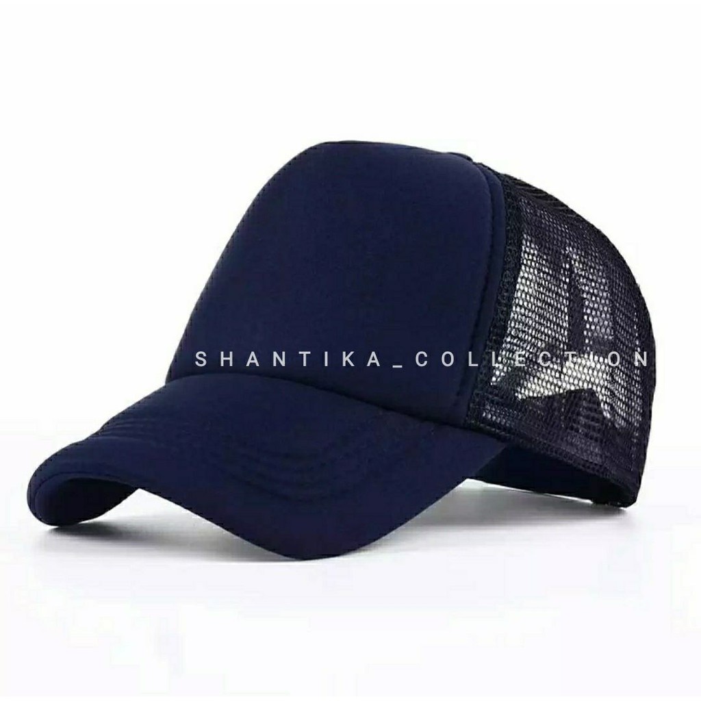 TOPI JARING POLOS DEWASA TRUCKER/JALA TERMURAH