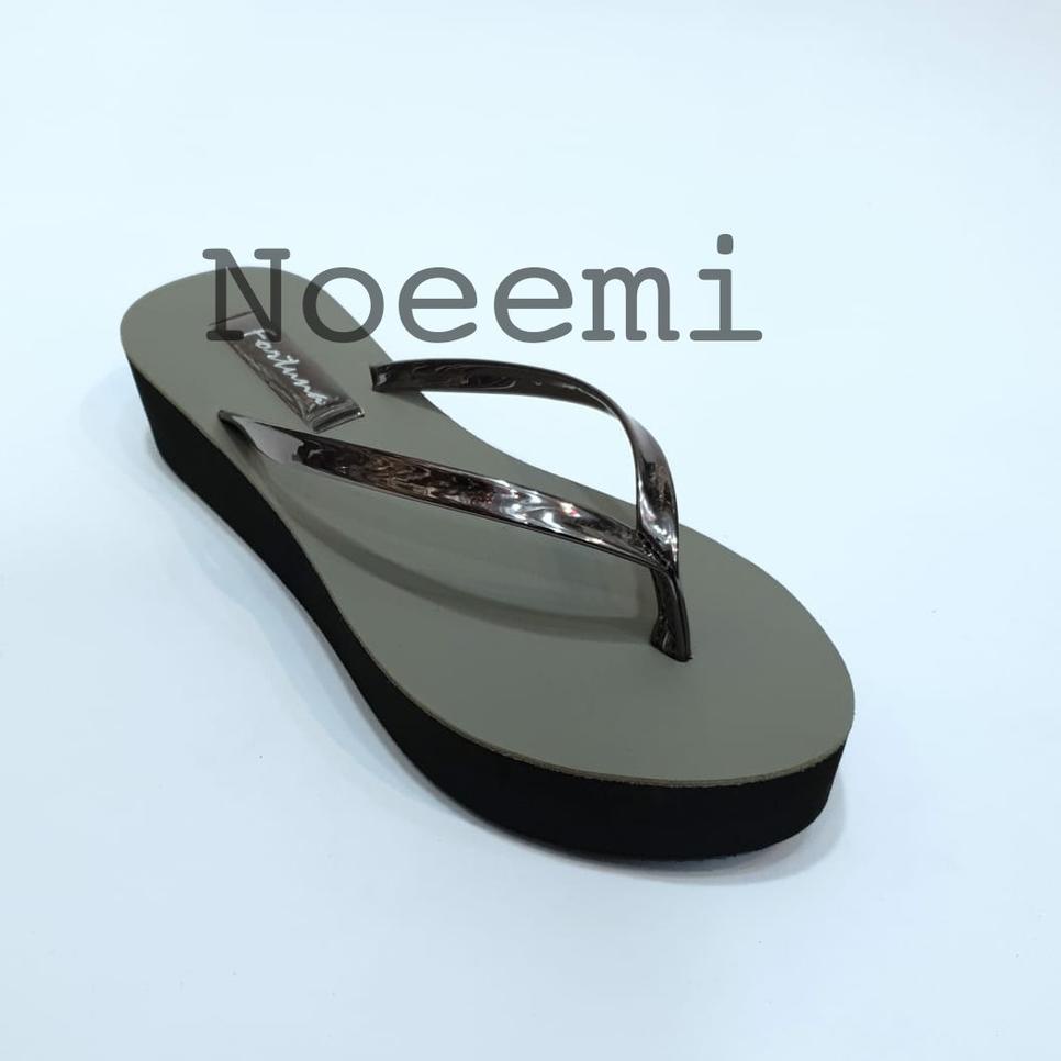 [PRODUK 0GAFM] Sendal Wedges Spon Busa bahan super tebal | Sendal Wanita tinggi +/- 5 cm | Sendal Je