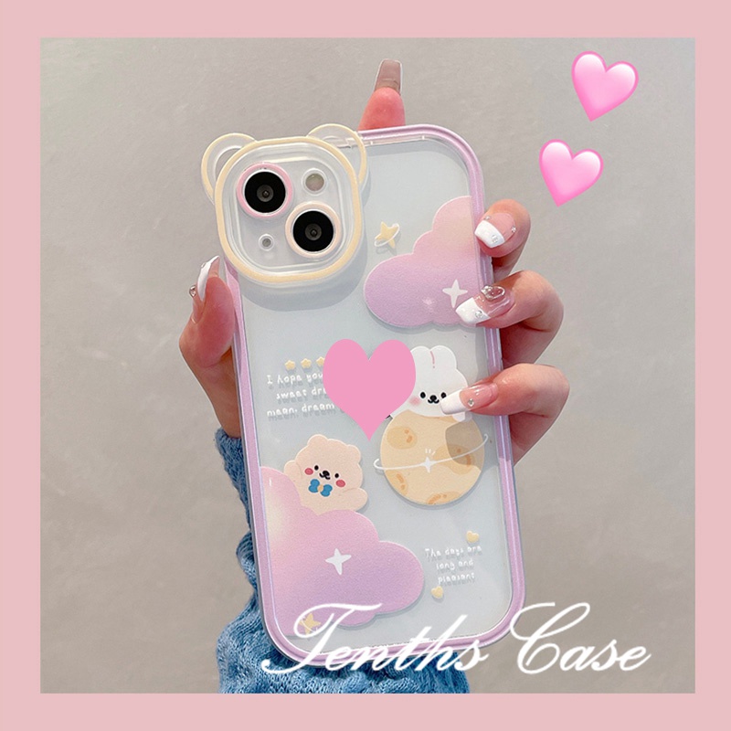 IPhone XR 11 13 12 Pro Max 8 7 Plus XS Max XS X SE 2020 8 7 Soft Case TPU Motif Hewan Lunar Untuk