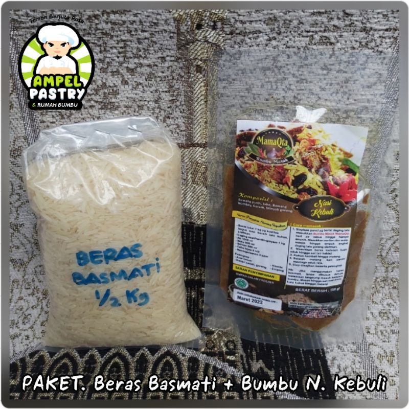 

PAKET. Beras Basmati + Bumbu Basah (Nasi) MamaQta + Samin
