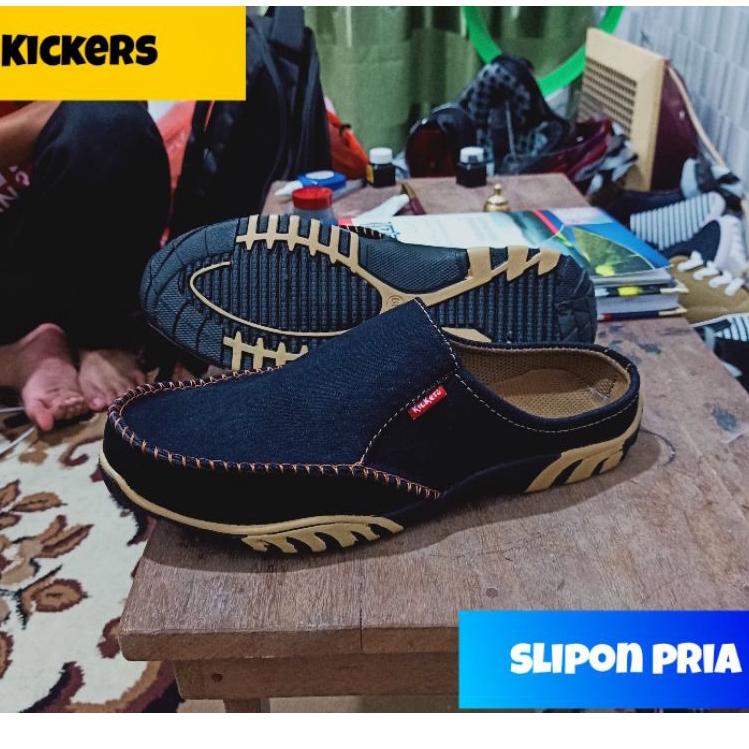 Paling Laris Kickers / kickers pria/sepatu pria/slop pria/kikers/sepatu slop/sepatu slop pria/slop k