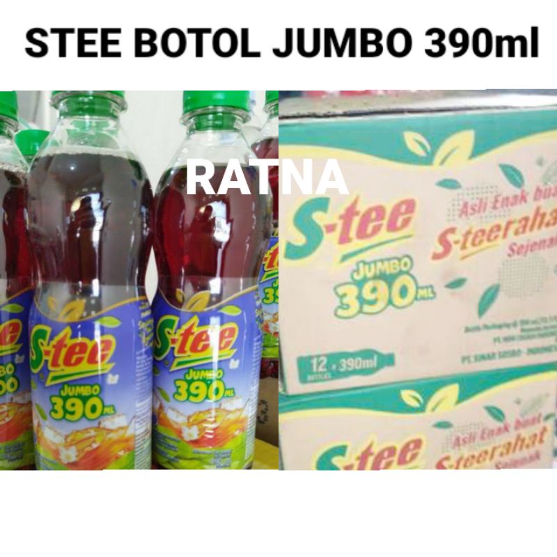 Jual TEH STEE S TEE BOTOL 390ml By SOSRO 1 DUS ISI 12 BOTOL Shopee