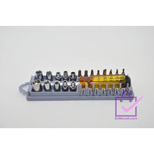 DSA946 Kunci Sok Obeng Set / 28 Pcs Screwdriver Bit Set
