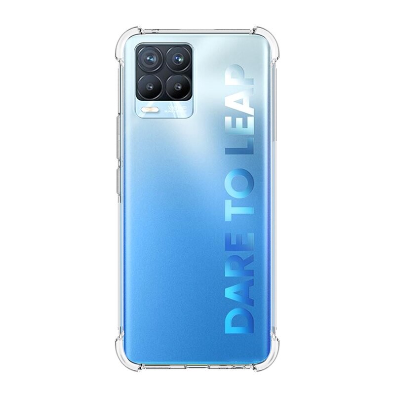 Soft Case Silikon Realme 8 4G / Realme 8 Pro + Realme 8i Bening Transparant Airbag Anti Crack Tebal