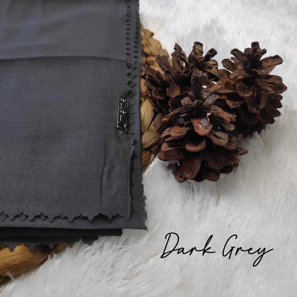 HIJAB SEGI EMPAT VOAL UMAMA LC, JILBAB LASERCUT, VOAL UMAMA, SEGI EMPAT VOAL-Dark Grey