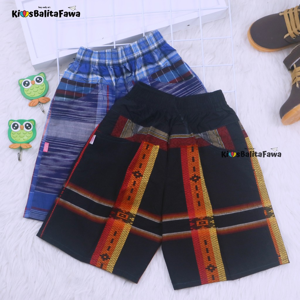 Celana Hawai 5-6 Tahun  / Celana Pendek Boxer Anak Harian Kotak Laki-Laki