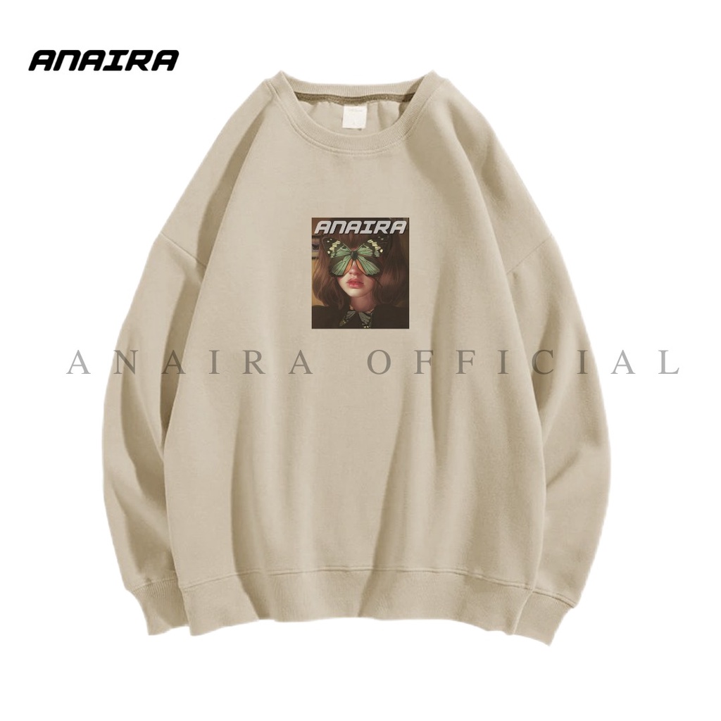 BUTTERFLY GIRL SWEATER CREWNECK ANAIRAOFFICIAL