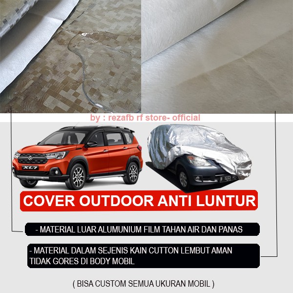 OUTDOOR XL7 body cover mobil xl7 sarung mobil xl7 suzuki putih 2 lapis