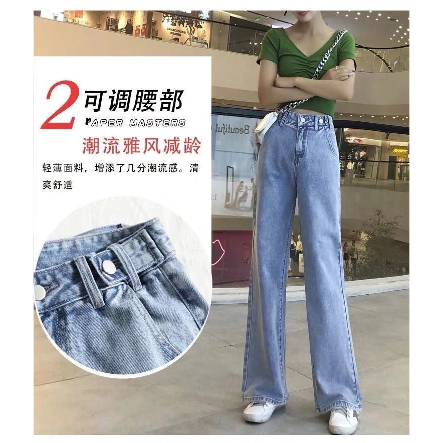 Pennay Highwaist Kulot Jeans Wanita Loose