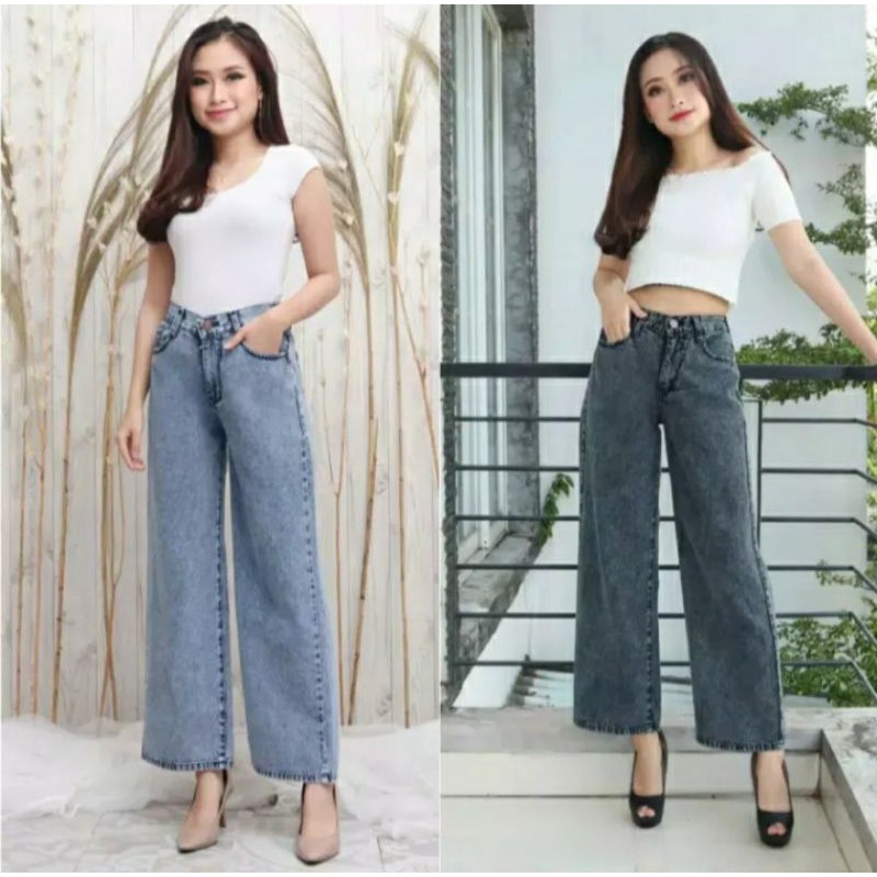 Celana Boyfriend Jeans Wanita -Baggy jeans Premium