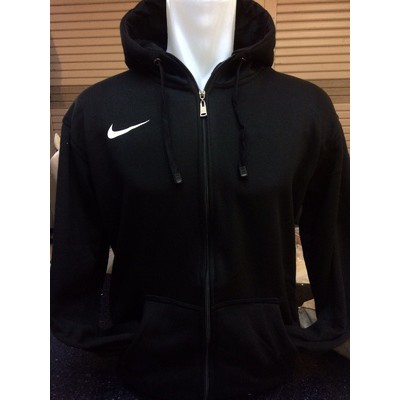 Sweater Zipper Nike Polos Hitam