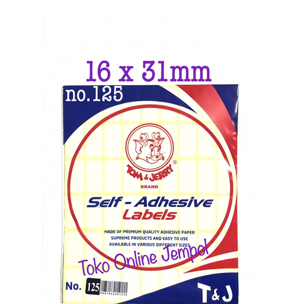 

16x31mm no.125 Label Tom and Jerry stiker Jerry sticker labels stickers jeri ATK1213TJ