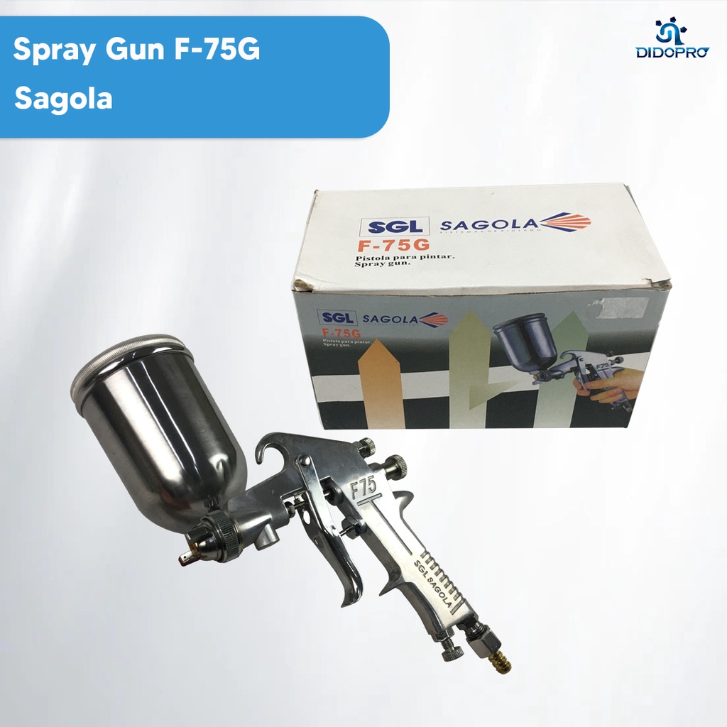 Semprotan Cat Spray Gun SAGOLA SPOT F75G Tabung Atas