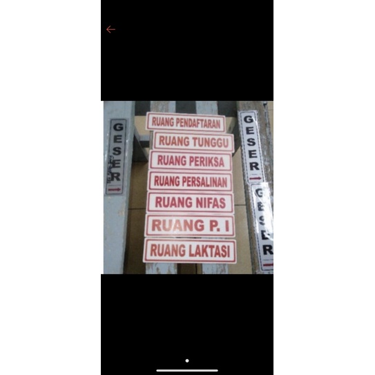 

Acrylic papan nama laktasi uk 10x30