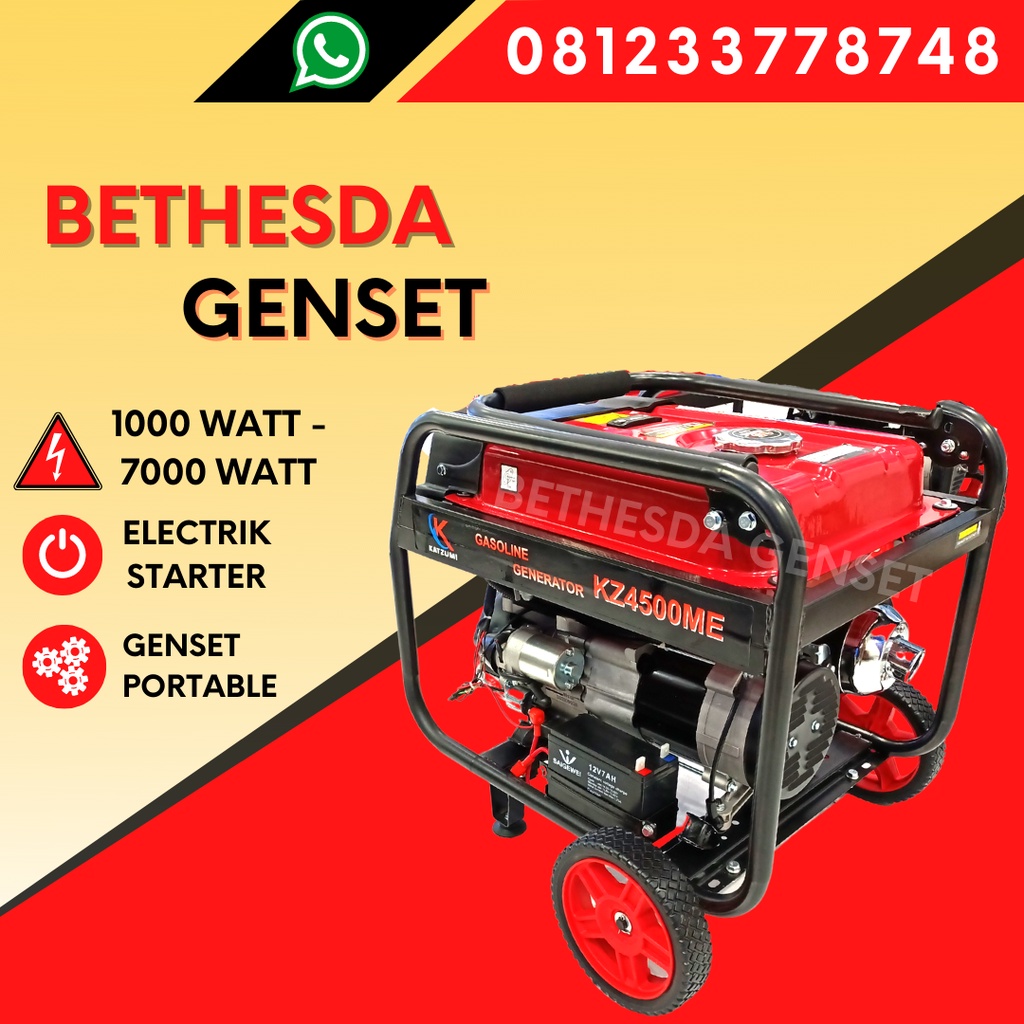 Jual Jual Genset Portable 6000 Watt Katzumi | Shopee Indonesia