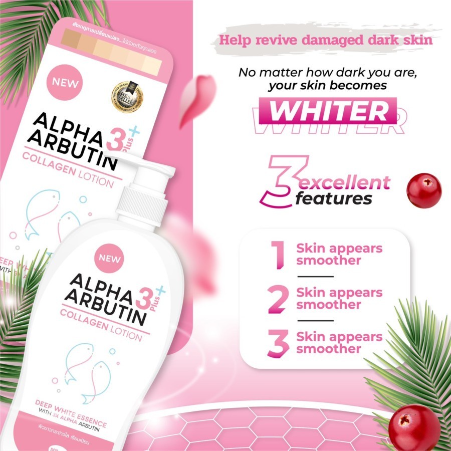 Precious Skin Alpha Arbutin 3 Plus Collagen Whitening Lotion 500ml