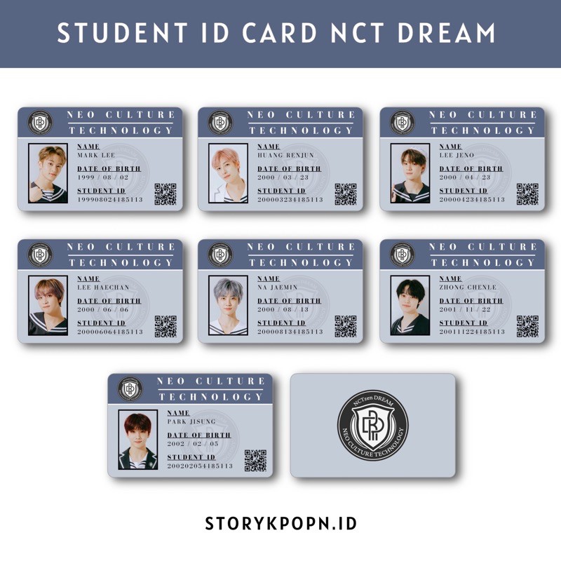 

STUDENT ID CARD NCT DREAM