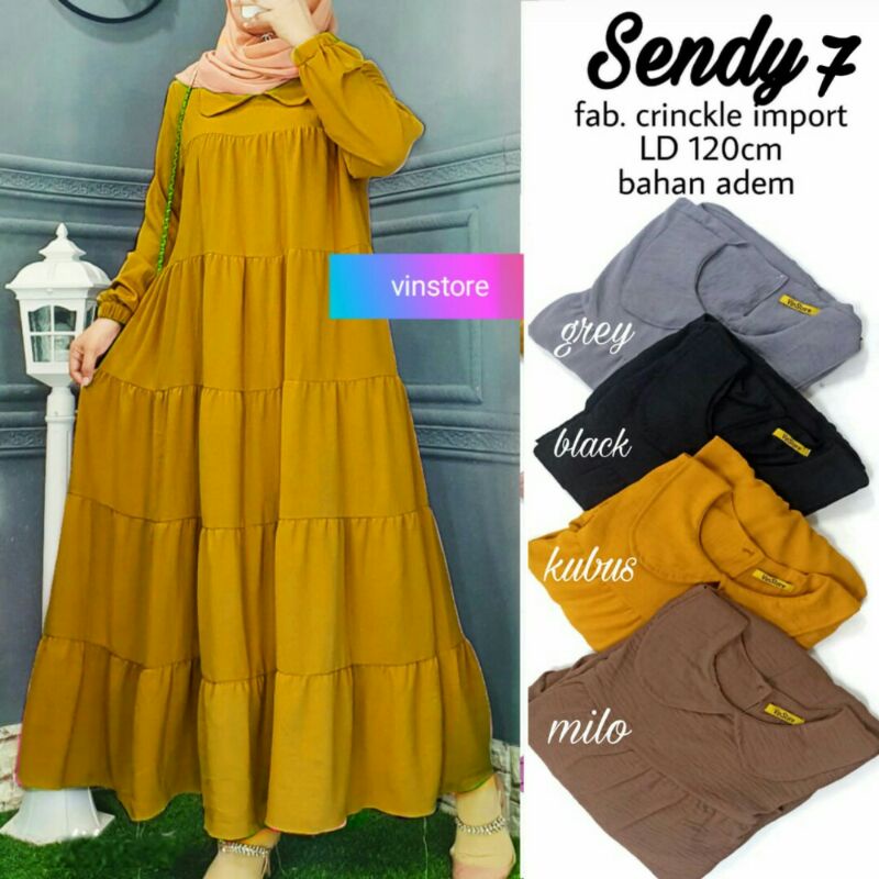 SENDY #7 Maxi Dress Muslim II Vinstore