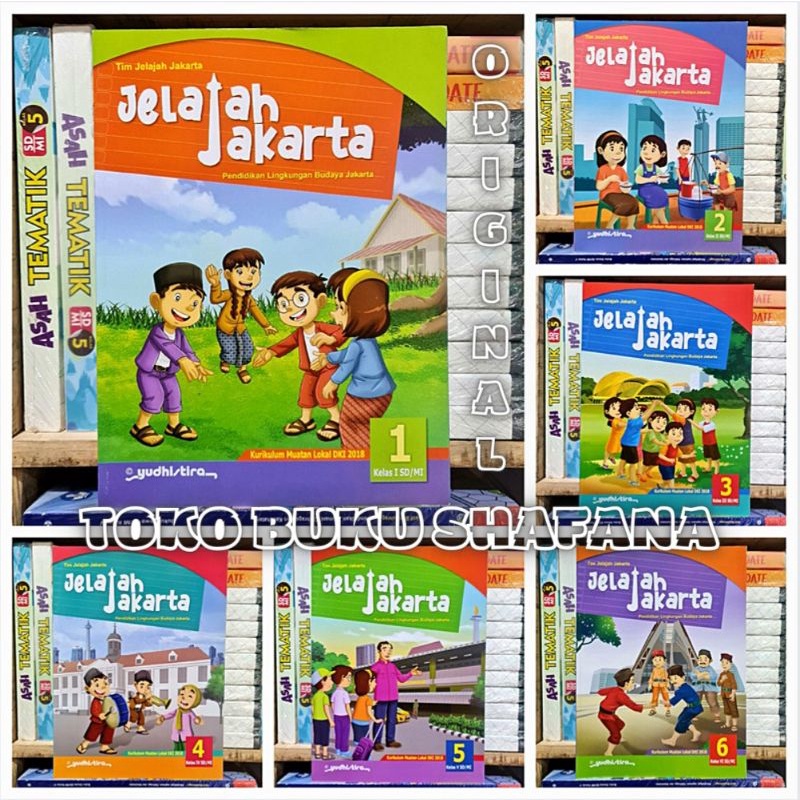 BUKU JELAJAH JAKARTA KELAS 1 2 3 4 5 6 SD/MI YUDHISTIRA ORIGINAL