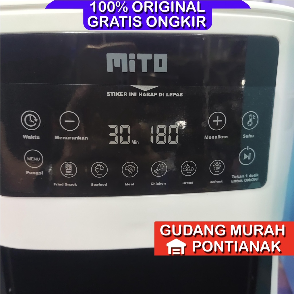 Air Fryer Mito AF1 Deep Fryer Digital 4 Liter Low Watt DigiFry AF-1