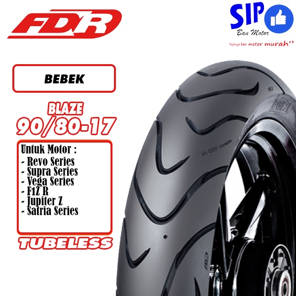 Ban motor bebek FDR Blaze 90 80 17 Tubeless