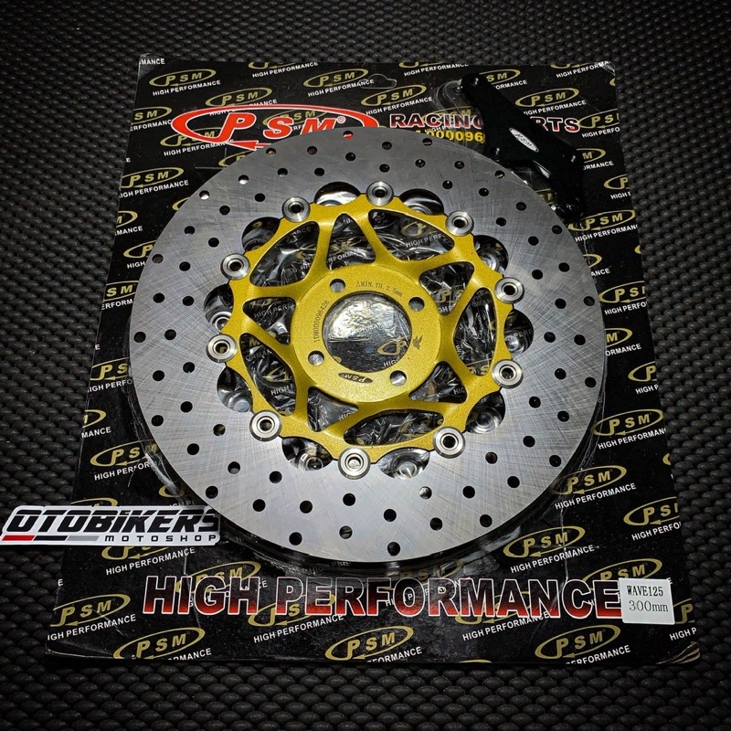 Disc Piringan Cakram Depan Psm 300Mm Besi Floating Bulat + Breket Rx King Kharisma,Supra X 125