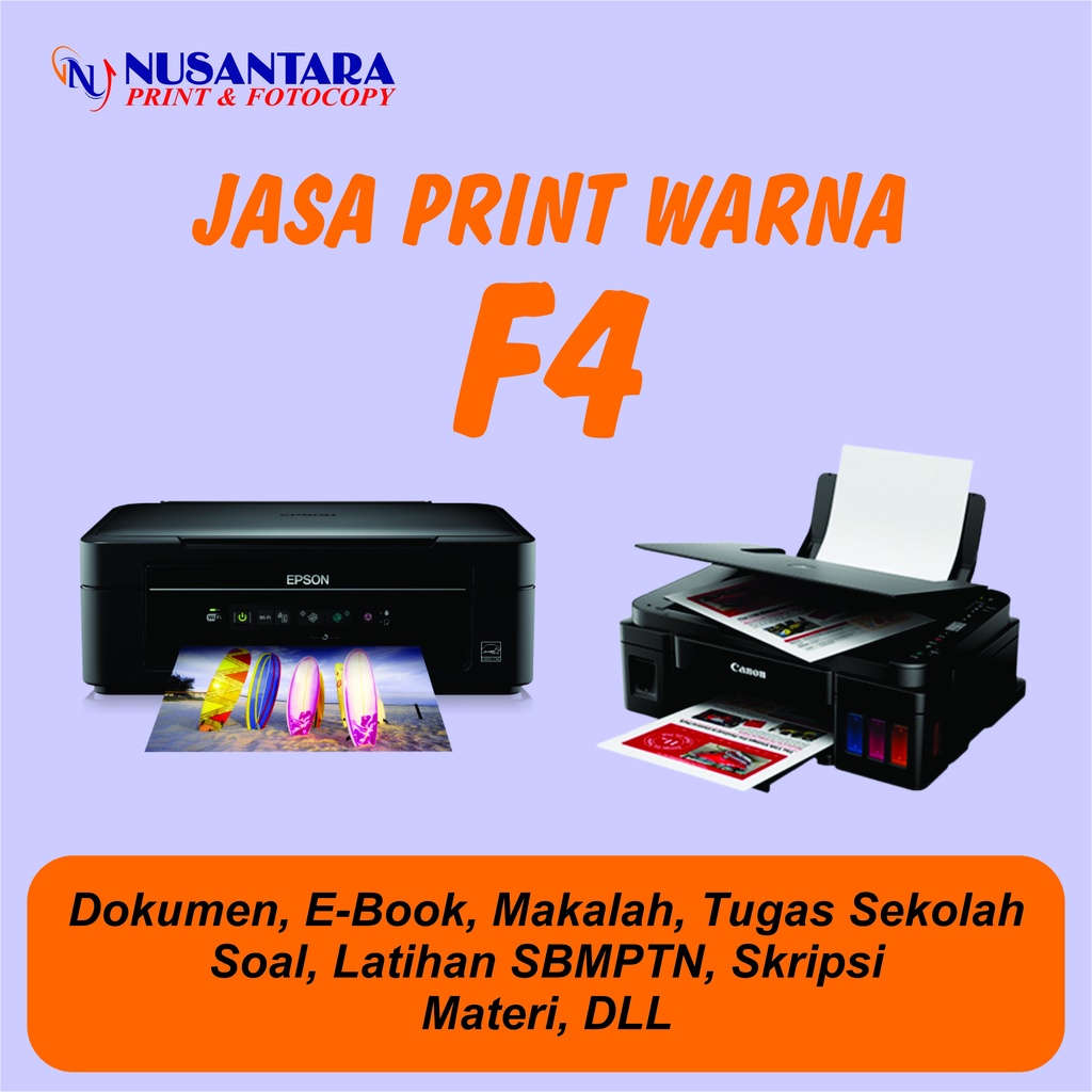 

Jasa Print Warna F4