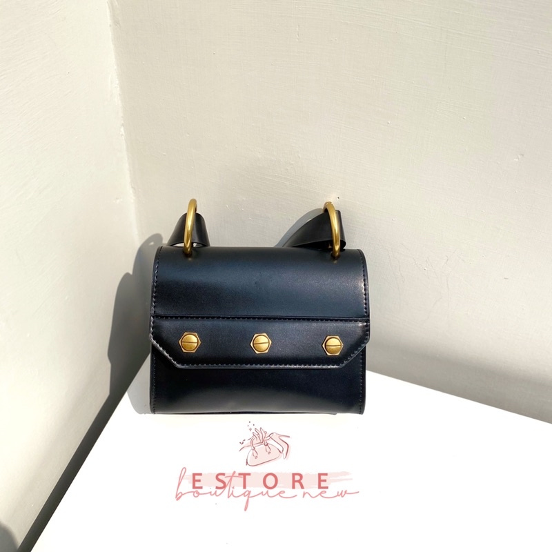 C&amp;K Studded Top Handle Bag