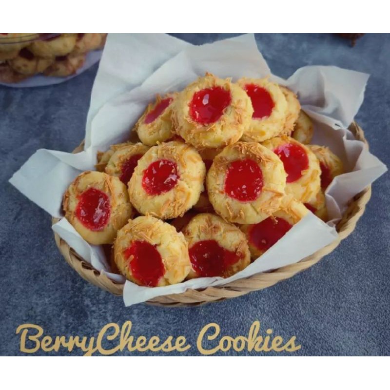 

Berry cheese thumbprint