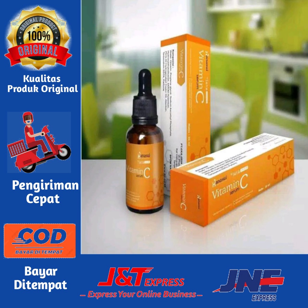 SERUM HANASUI VIT C dan VIT E Dus Kuning BPOM