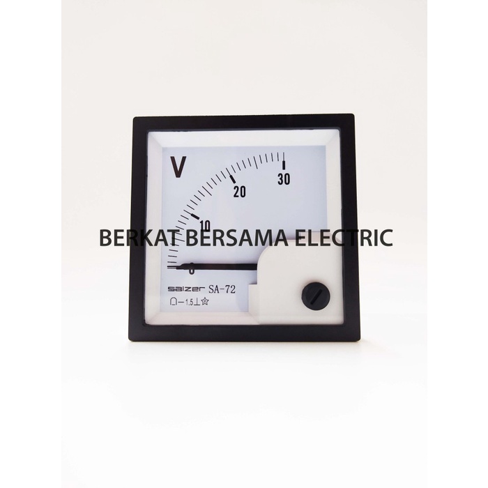 Salzer Volt Meter For Dc Current 72X72 Analog