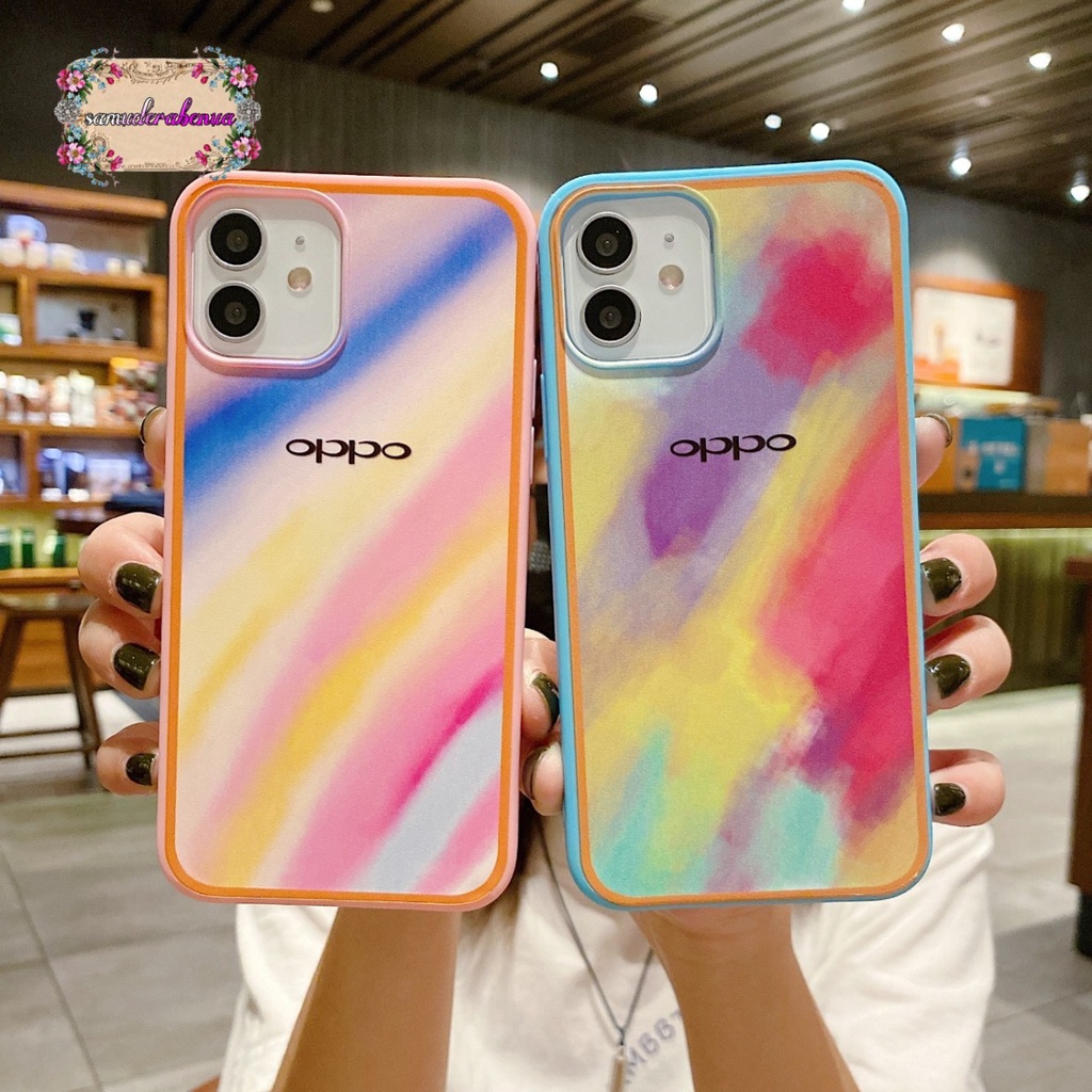 SS044 SOFTCASE RAINBOW OPPO A3S A5S F9 A7 A12 F1S RENO 4 4F 5F A94 A59 A11K SB2795