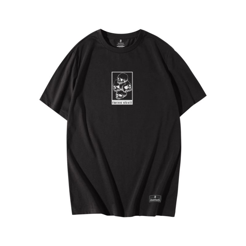 DETEROCERA - "TWINS SKULL" - Tshirt - Black