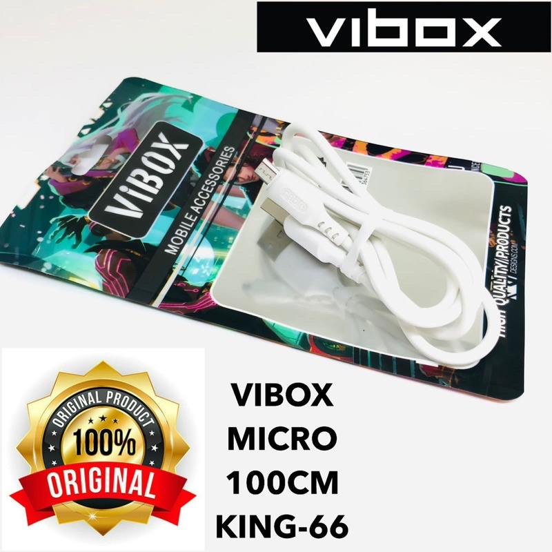 Ready Kabel Data Vibox Micro 100Cm King-66 type c iphone fast 3A Macaron High Quality