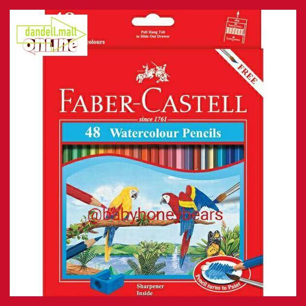 

U8Tyrt67- Pensil Warna (Bisa Jadi Cat Air) Faber Castell 48 Pcs E3Yrf797-