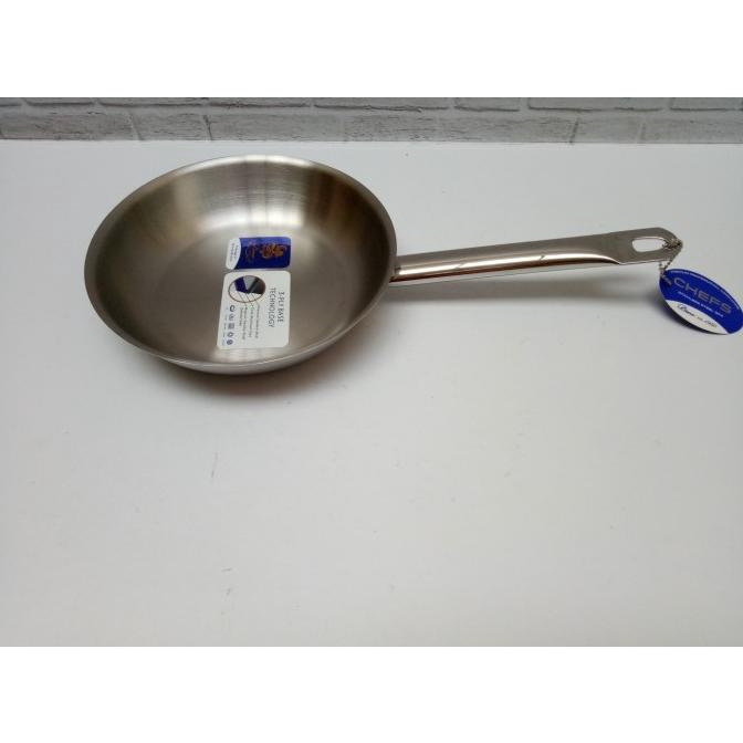 BIMA FRYING PAN STAINLESS BIMACHEFS 20 CM / WAJAN / FRY PAN BP1901520