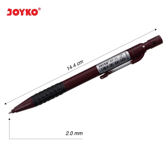 

TULIS-ALAT- MECHANICAL PENCIL / PENSIL MEKANIK JOYKO MP-33 / 2.0 MM -ALAT-TULIS.